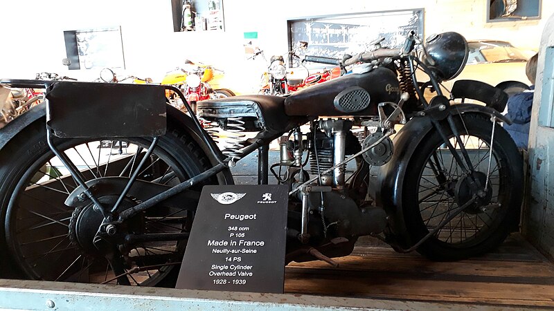 File:Hochgurgl-Top Mountain Motorcycle Museum-Peugeot P105-1928-348ccm-02ESD.jpg