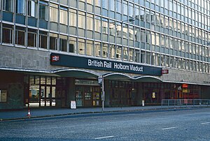 Station entrance in August 1977