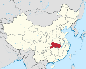 Hubei in China (+all claims hatched).svg