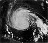 A satellite view of Hurricane Gloria