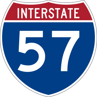 <span class="mw-page-title-main">Interstate 57</span> Interstate Highway mostly in Illinois