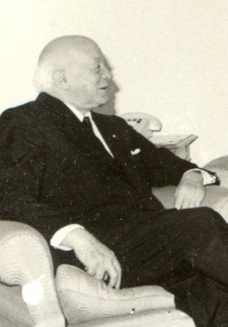 Coandă at a meeting with Nicolae Ceaușescu in 1967