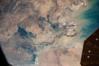 a remote view of the region, Persian Gulf, Euphrates Delta.