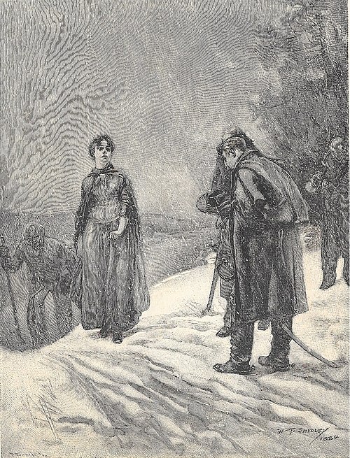 "I come to claim my dead" drawing by William Thomas Smedley, circa 1884