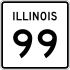 Illinois Route 99 Marker