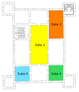 ItWikiCon 2017 a Trento - Palazzo delle Albere - planimetria piano secondo.svg