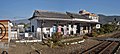 Rear of the station building. Note the level crossing.