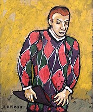 Arlequin saluant (1995). (46 × 38 cm)