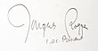 Signature de Jacques Rogge