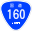 Japanese National Route Sign 0160.svg