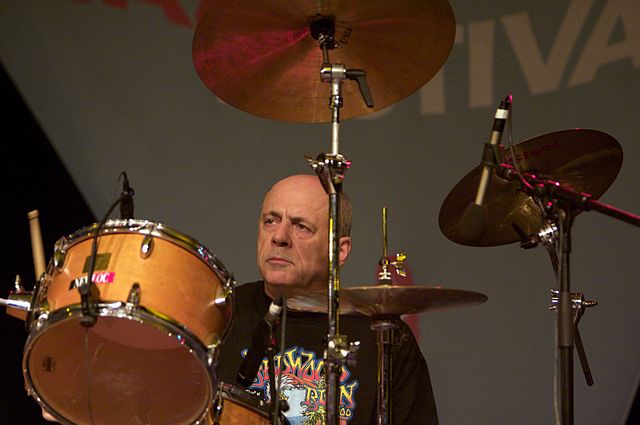 Joe Yuele, drummer with the band, 2008