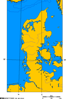 Carte du Jutland.