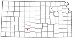 Location of Greensburg in Kansas