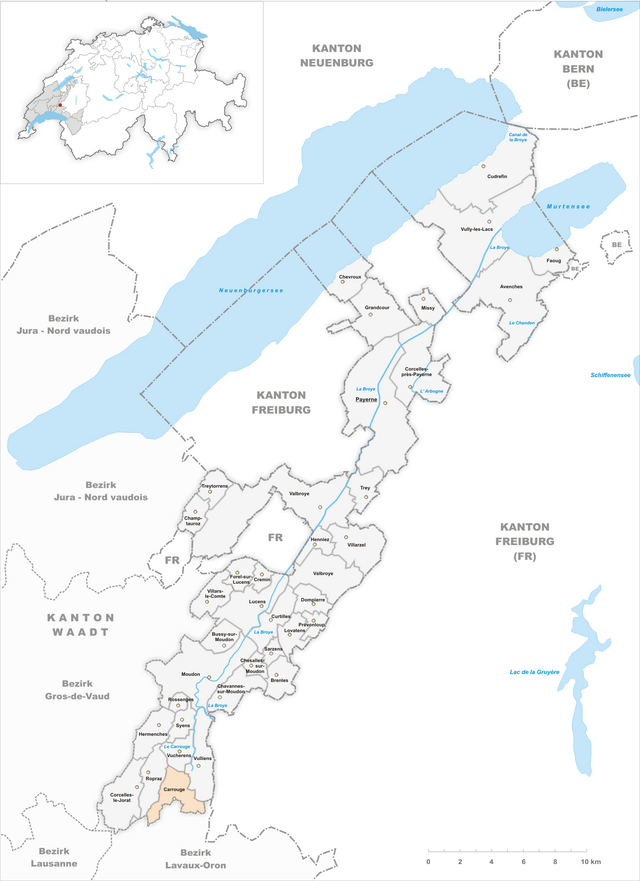 Carrouge - Localizazion