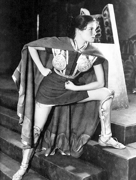 Hepburn in the 1932 role that brought her to the attention of Hollywood, The Warrior's Husband