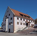 Deutsch: Gasthaus zum Löwen in Brigachtal-Kirchdorf, Schwarzwald-Baar-Kreis, Baden-Württemberg, Deutschland English: Restaurant in Brigachtal-Kirchdorf, district Schwarzwald-Baar-Kreis, Baden-Württemberg, Germany