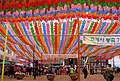 Jogyesa during Buddha's Birthday Festival. Jogyesa is the headquarters of the Jogye Order of Korean Buddhism playing the defining role of Seon Buddhism in South Korea. The temple was first established in 1395, at the dawn of the Joseon Dynasty. Natural monument 9, an ancient white pine tree, is located within the temple grounds.