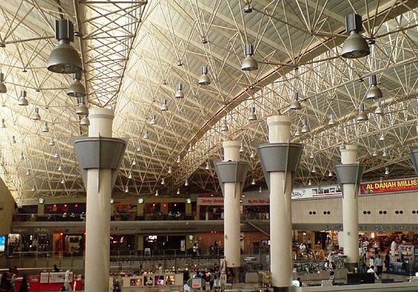 Inside the airport's Terminal 1