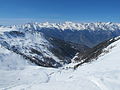 Vallon d'Arbi mit Blick auf La Tzoumaz