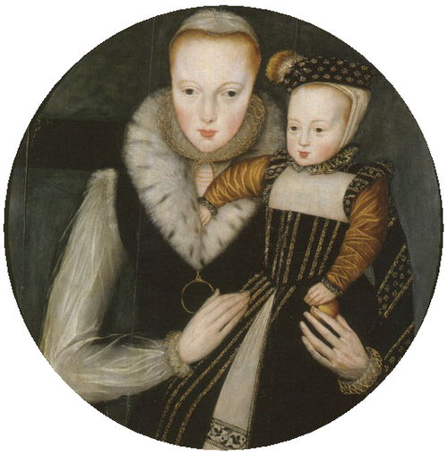 Lady Katherine Grey with her elder son Edward, Lord Beauchamp