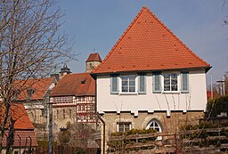 Leonhardskapelle+Spital+Kirchtürme Markgröningen vSSW 0904W