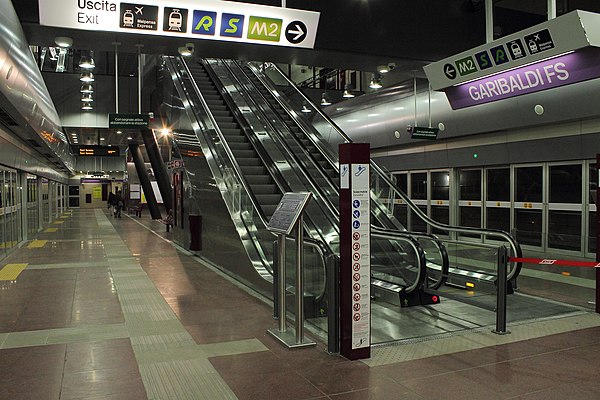 Milan Metro Line 5 at Garibaldi FS station