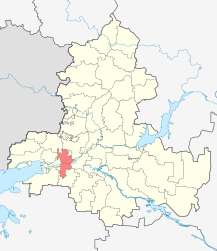 District d'Aksajskij - Carte