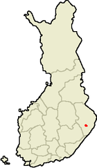 Pyhäselkä sur la mapo de Finnlando