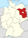 Mapa de localització de Brandenburg a Germany.svg