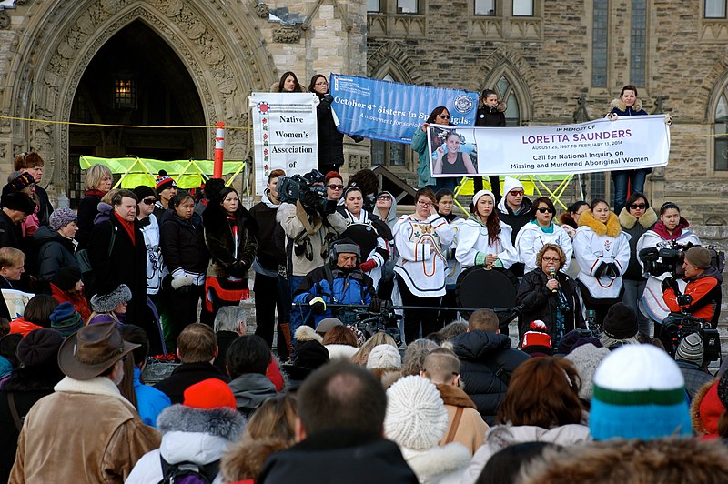 File:Loretta Saunders - Vigil in Ottawa, March 5, 2014.jpg