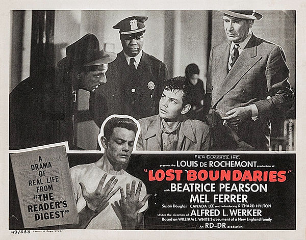 Lobby card for Lost Boundaries