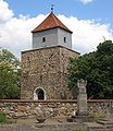 en: Spire (built in 15th/16th century) / de: Kirchturm