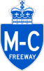A Macdonald–Cartier Freeway reassurance marker