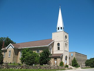 Holy Cross Church (Wiikwemkoong) Church in Wiikwemkoong First Nation, Canada