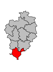 Canton de Villefranche-du-Périgord - Carte