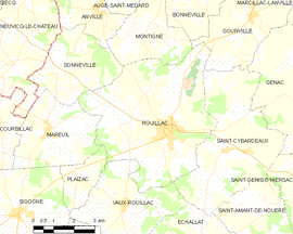 Mapa obce Rouillac