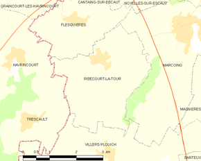 Poziția localității Ribécourt-la-Tour