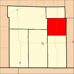 Map highlighting Lexington Township, Clark County, Kansas.svg