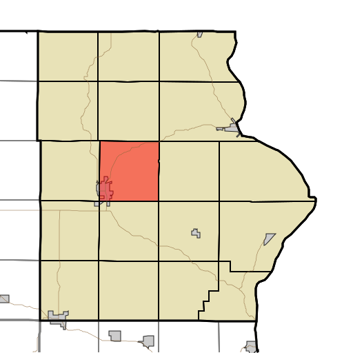 File:Map highlighting Makee Township, Allamakee County, Iowa.svg