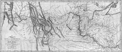 Маршрут експедиції Мерівезера Льюїса і Вільяма Кларка 1804-1806 років