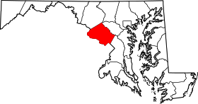 Map of Maryland highlighting Montgomery County.svg
