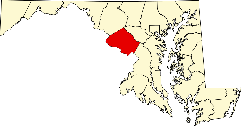 File:Map of Maryland highlighting Montgomery County.svg