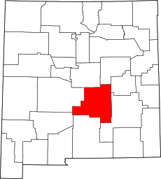 Map of New Mexico highlighting Lincoln County.svg