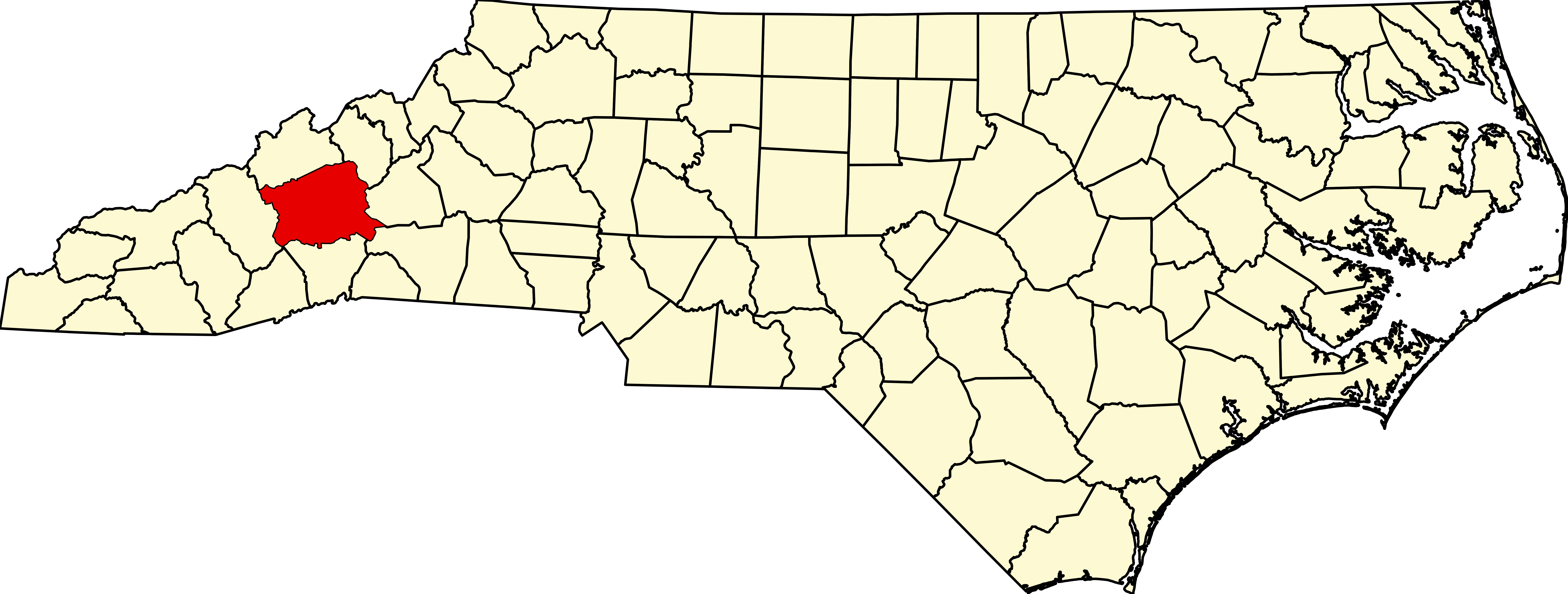 Buncombe County Nc Map File:Map of North Carolina highlighting Buncombe County.svg 