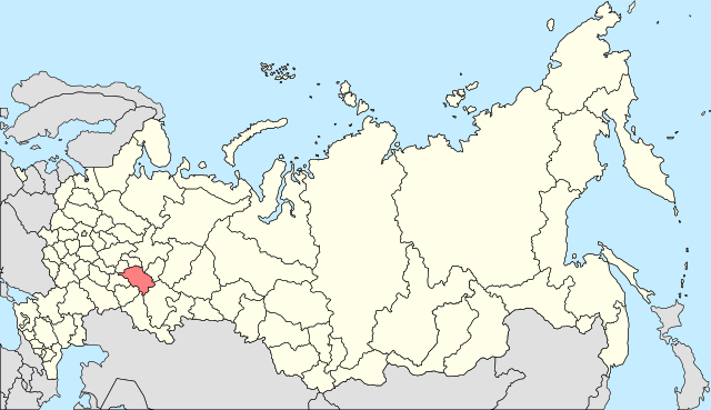 Татарстан на карті суб'єктів Російської Федерації
