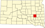 Map of South Dakota highlighting Sanborn County.svg