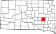 Map of South Dakota highlighting Sanborn County.svg