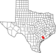 Map of Texas highlighting Jackson County.svg