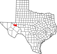 Map of Texas highlighting Ward County.svg
