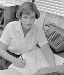 Marcia Neugebauer JPL NASA шамамен 1962.jpg